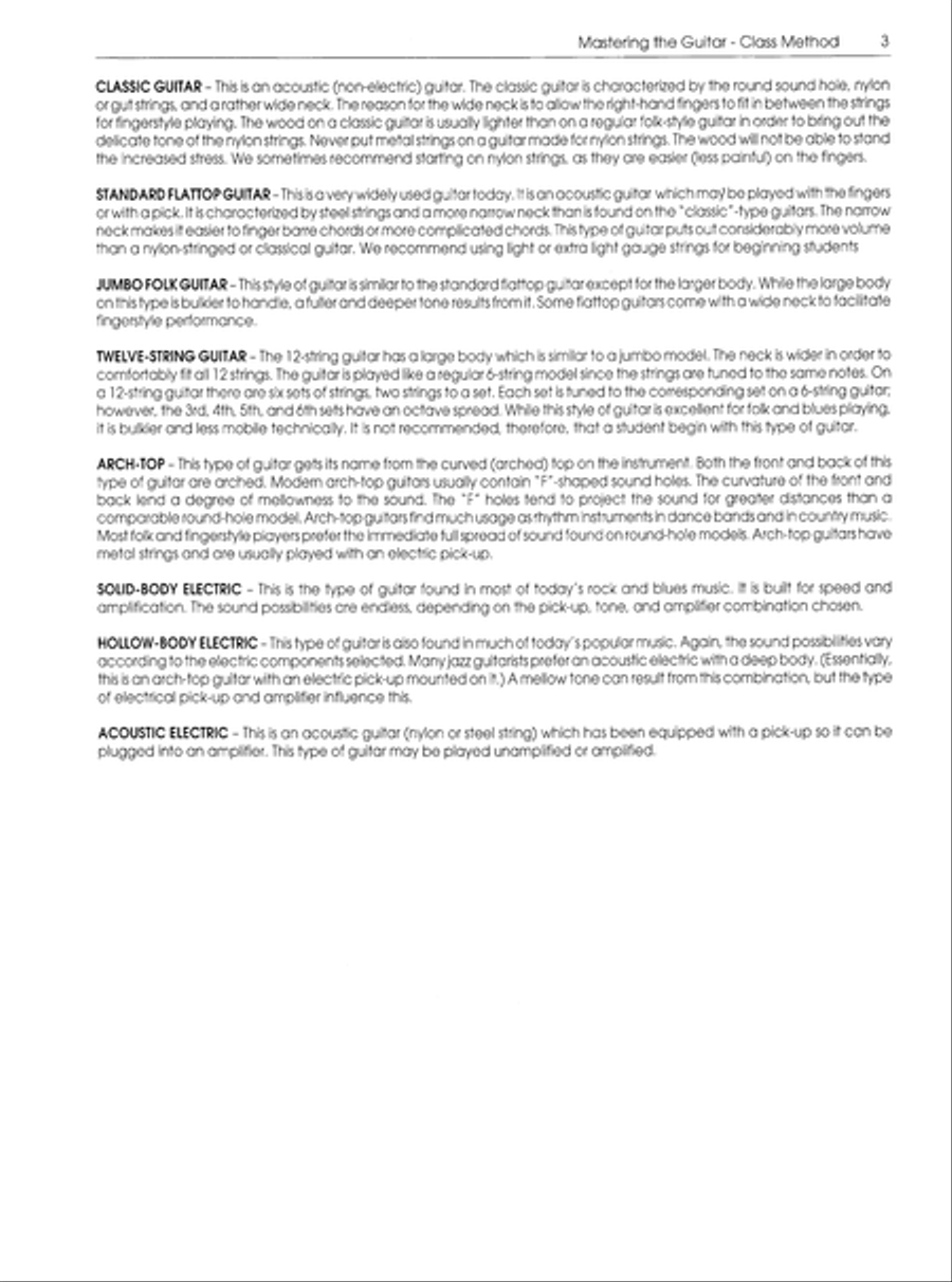 Mastering the Guitar Class Method 9th Grade & Higher Guitar scores gallery preview page 4