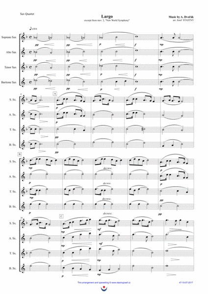 Largo (Dvořák - New World Symphony) image number null