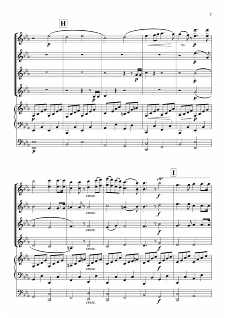 Duet From The Pearl Fishers Set of Parts scores gallery preview page 6