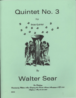 Book cover for Quintet for Brass, No. 1
