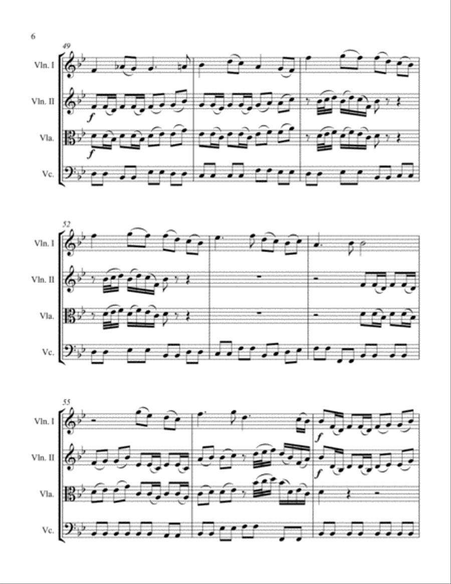 Sheep May Safely Graze Sheep May Safely Graze String Quartet scores gallery preview page 6