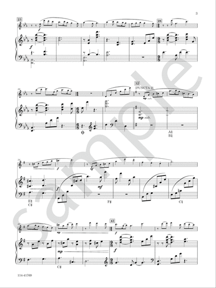 Serenade for Flute and Harp Chamber Music scores gallery preview page 4