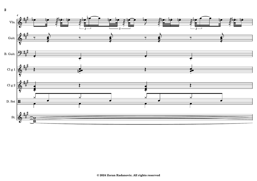 Ciocârlia (Ševa) - for band Ciocârlia (Ševa) - for band Large Ensemble scores gallery preview page 2
