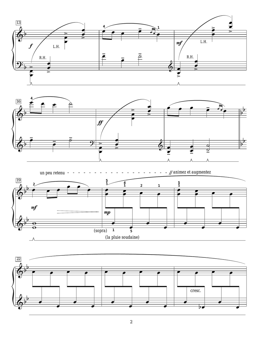 Tonnerre sur les plaines (Thunder On The Plains) Piano Method scores gallery preview page 2