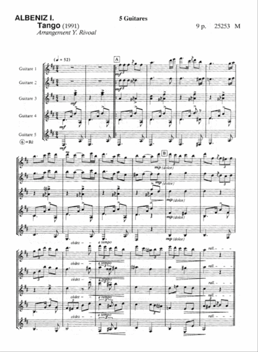 Tango Guitar Ensemble scores gallery preview page 2