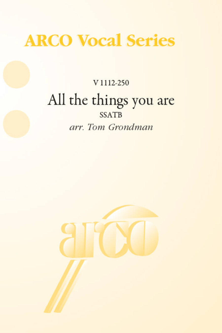All the things you are