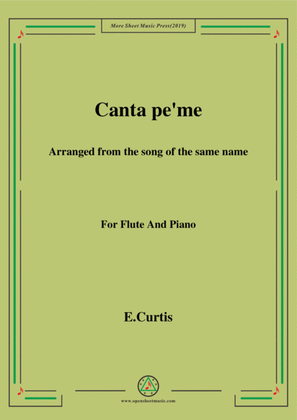 De Curtis-Canta pe' me in e minor,for Flute and Piano