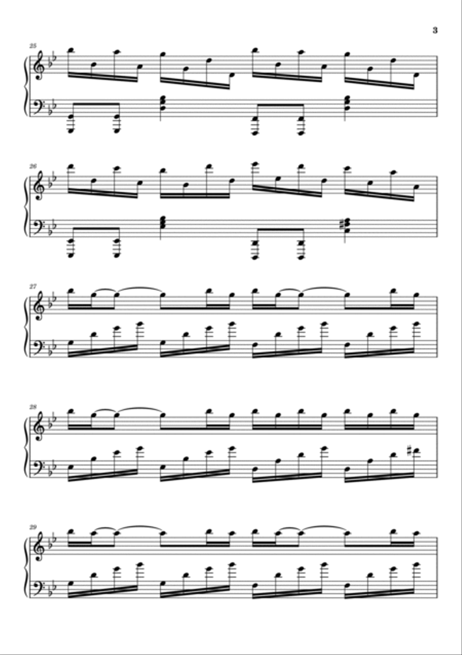 Requiem For A Dream Piano Solo scores gallery preview page 3