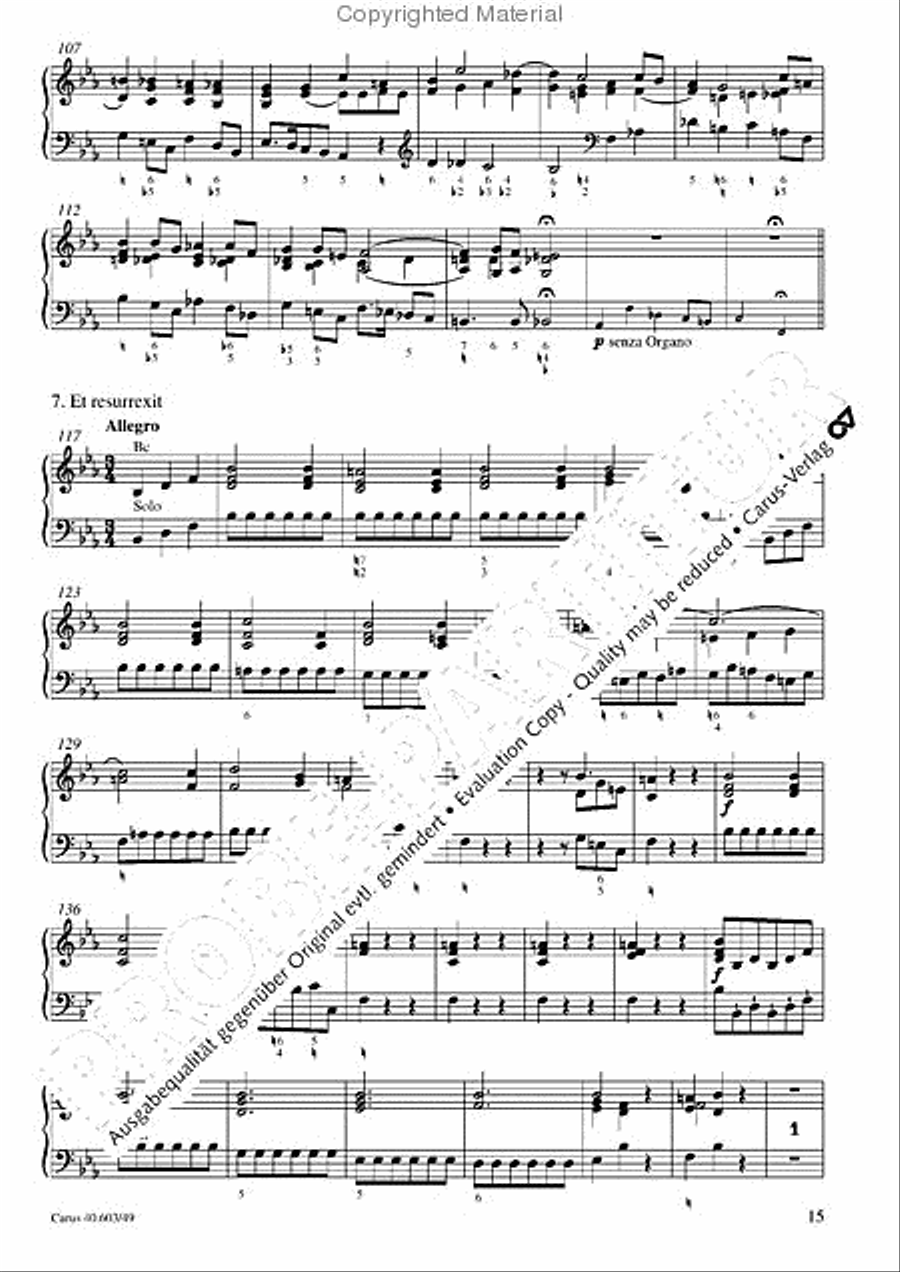 Grosse Orgelsolomesse in Es Voice scores gallery preview page 16