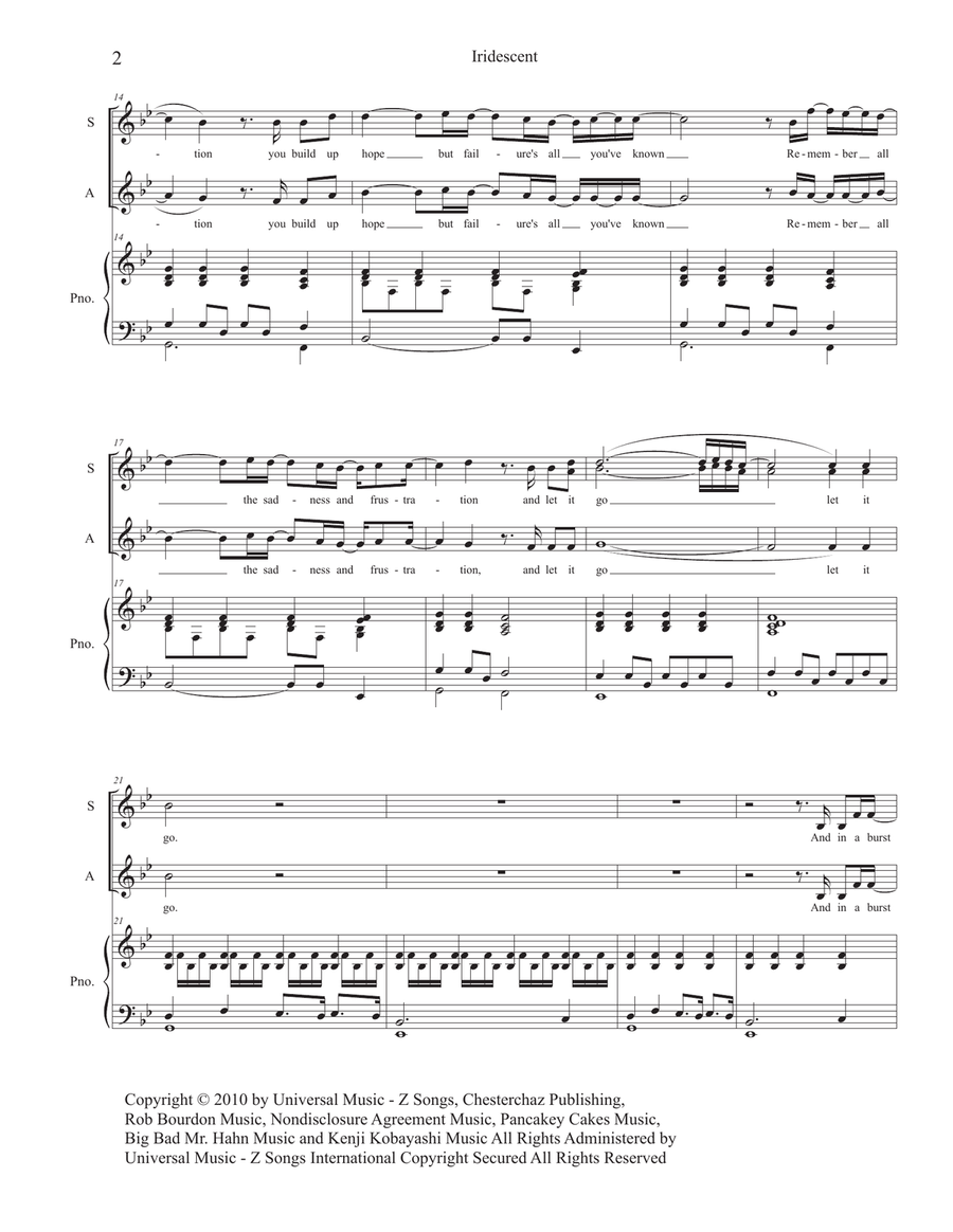 Iridescent Iridescent 4-Part scores gallery preview page 4