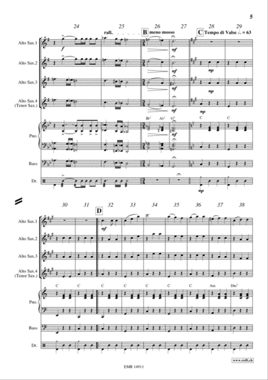 Movie Sequences Movie Sequences Alto Saxophone scores gallery preview page 5
