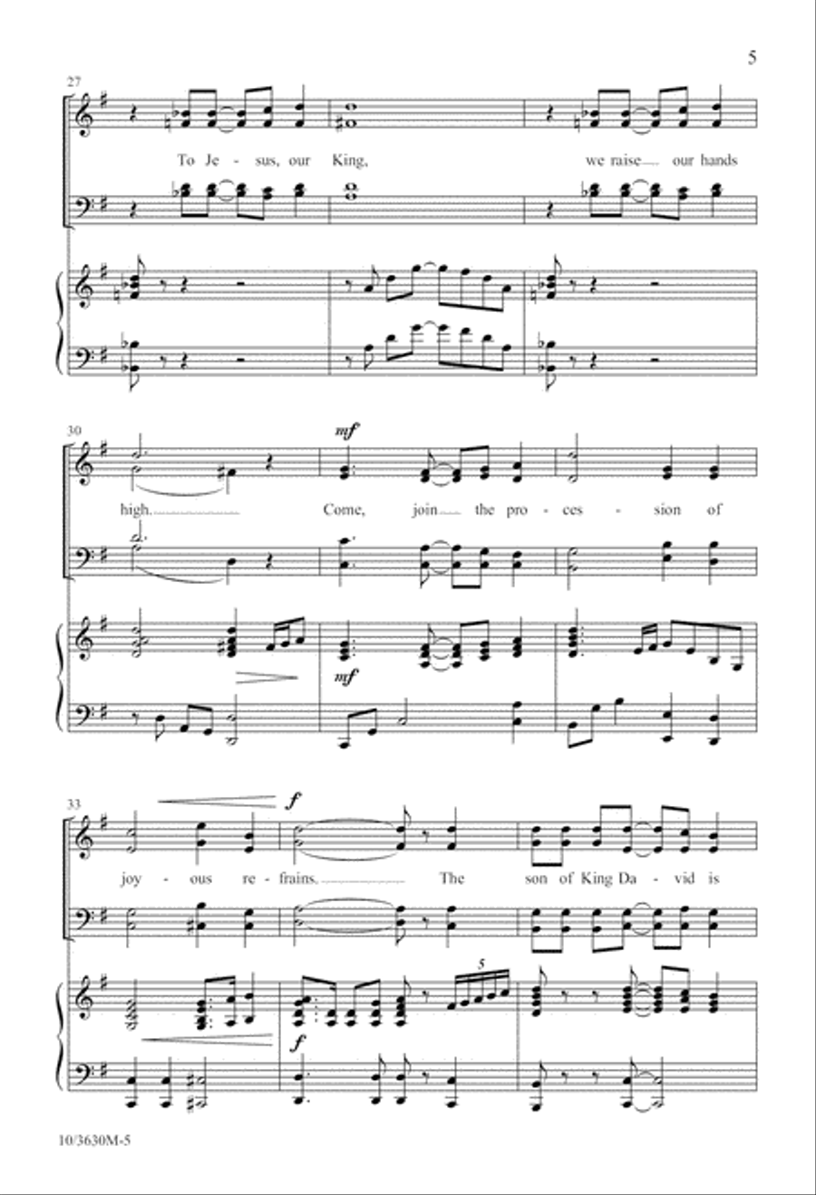 Hosanna! We Sing! Hosanna! We Sing! 4-Part scores gallery preview page 5