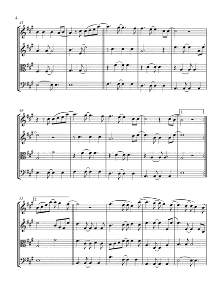 All Of Me String Quartet scores gallery preview page 4