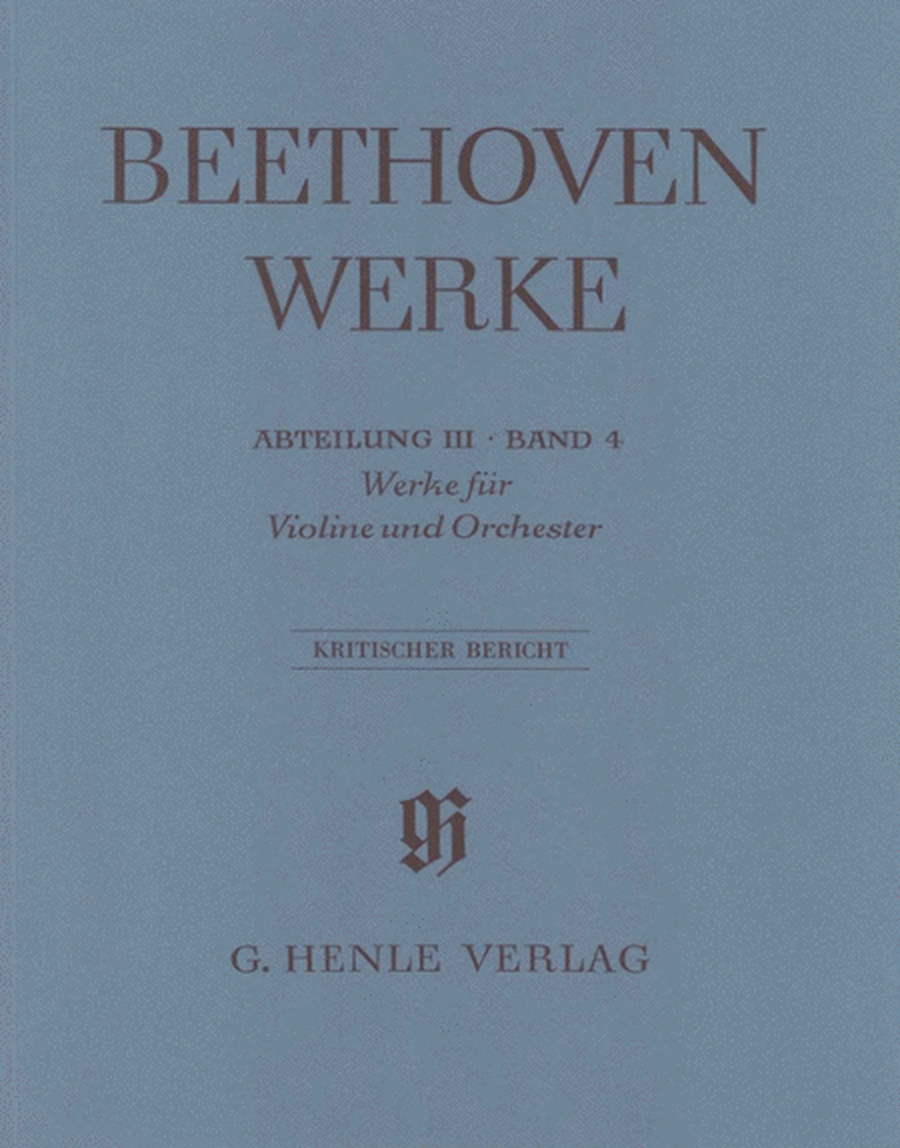 Works for Violin and Orchestra