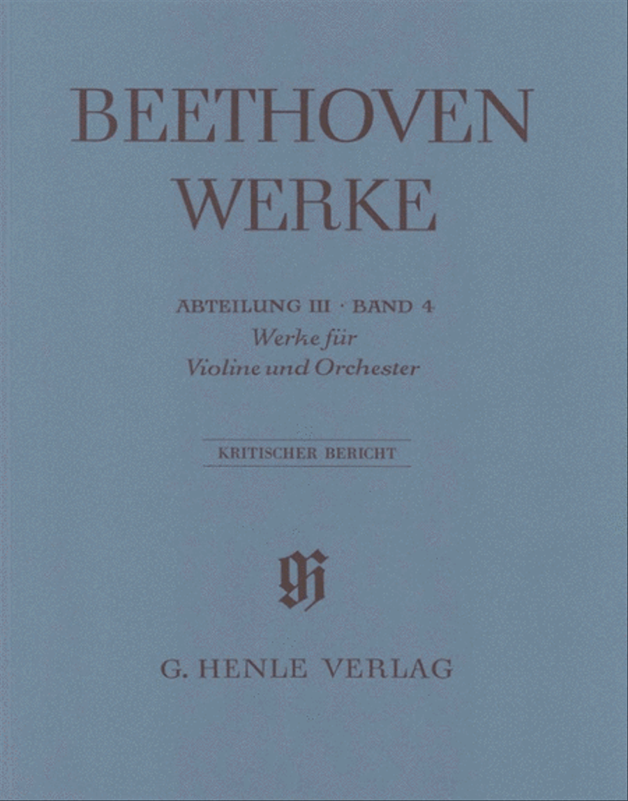 Works for Violin and Orchestra Orchestra scores gallery preview page 1