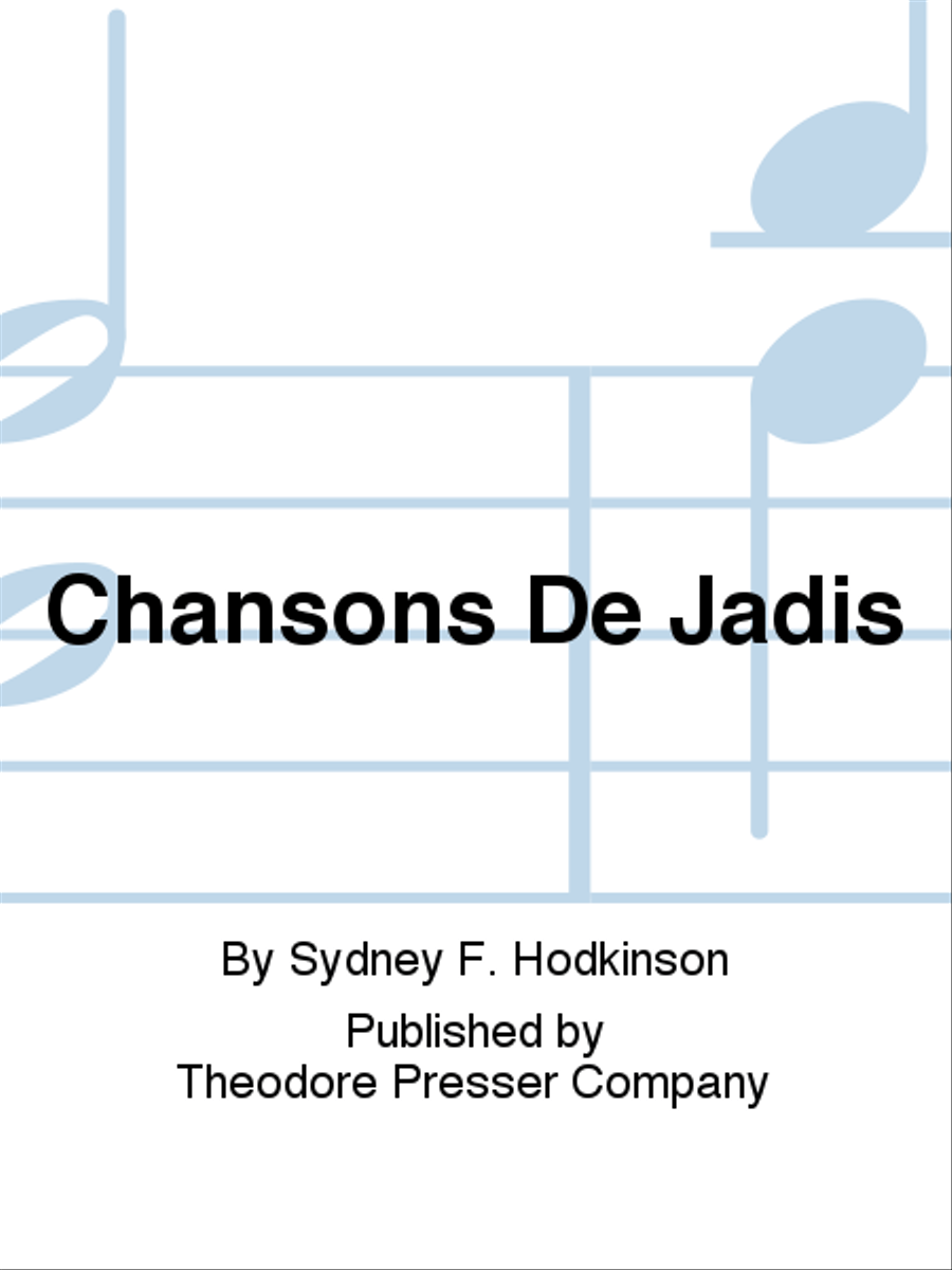 Chansons De Jadis Chansons De Jadis Orchestra scores gallery preview page 1