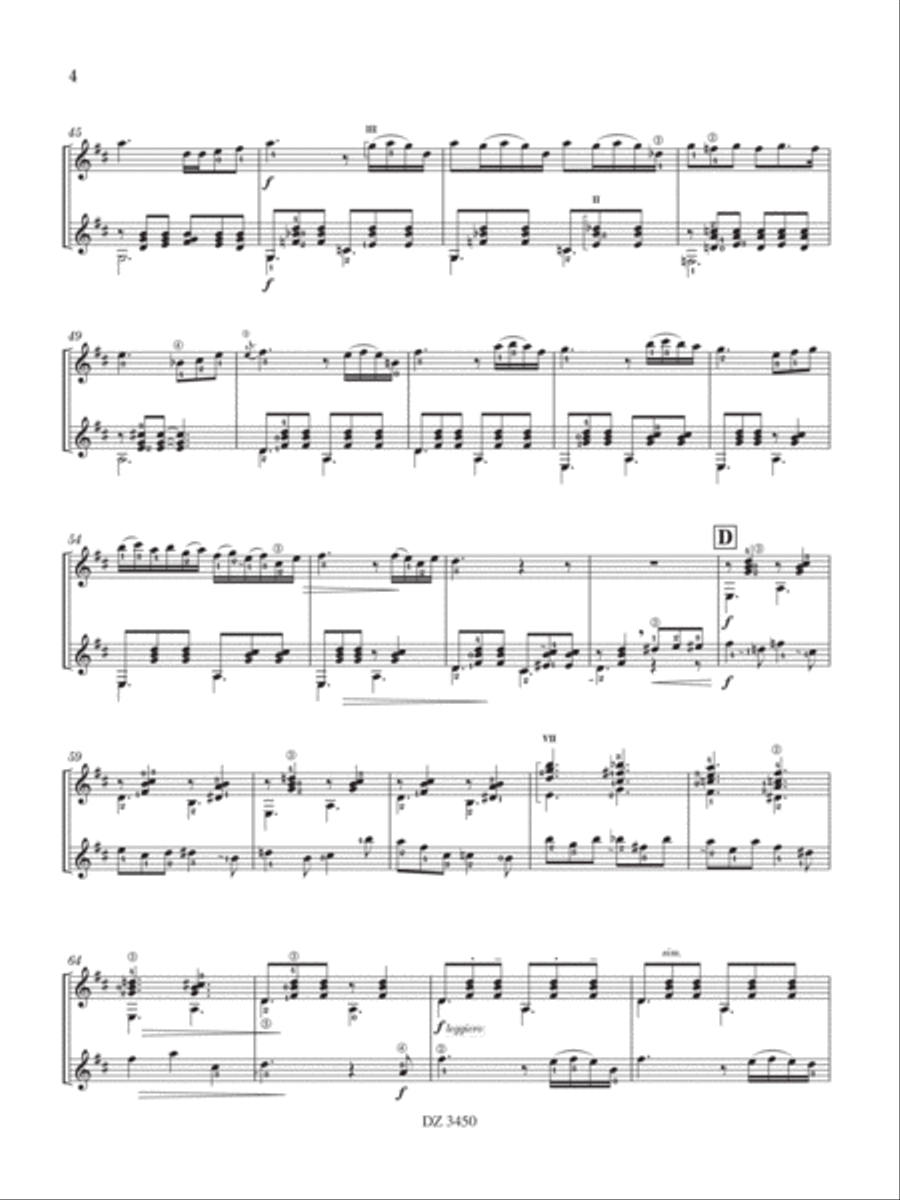 La guinguette aux étoiles, La valse de Tournai Classical Guitar scores gallery preview page 5