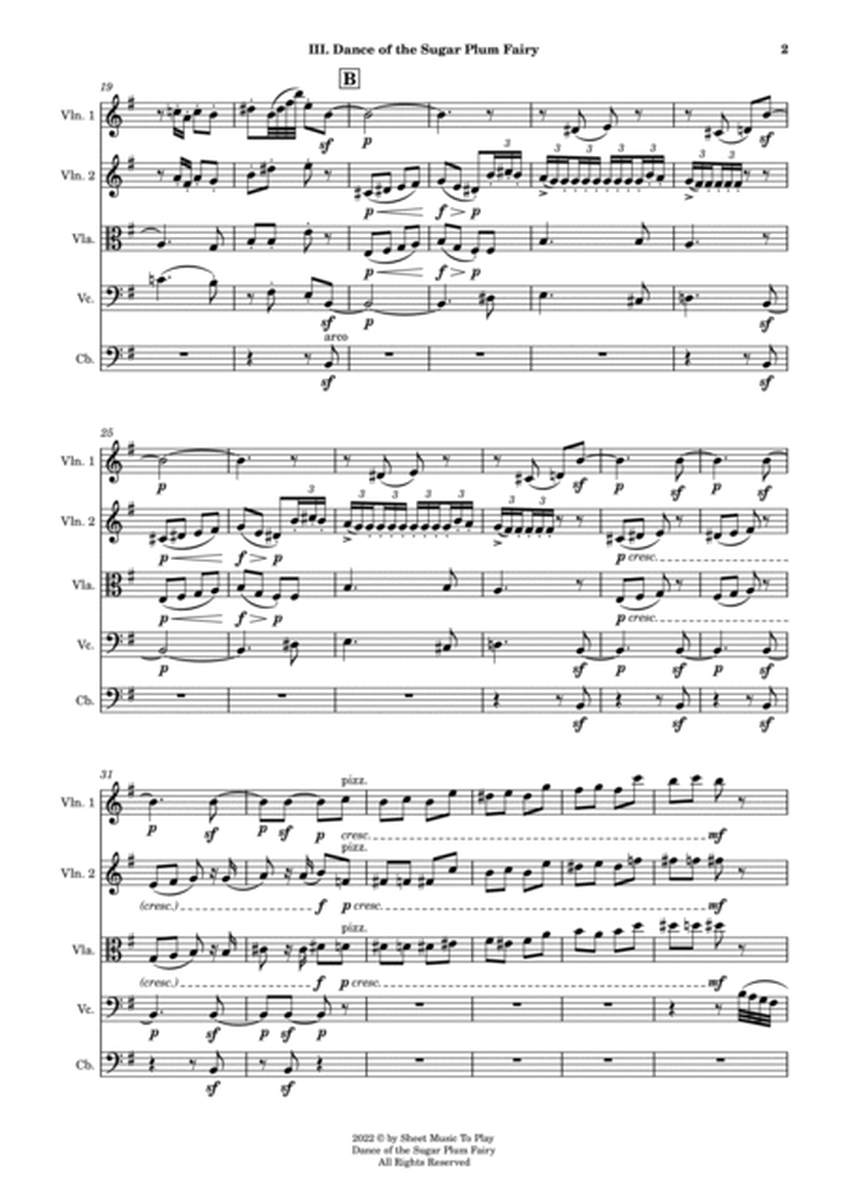 Dance of the Sugar Plum Fairy - String Orchestra (Full Score and Parts) image number null