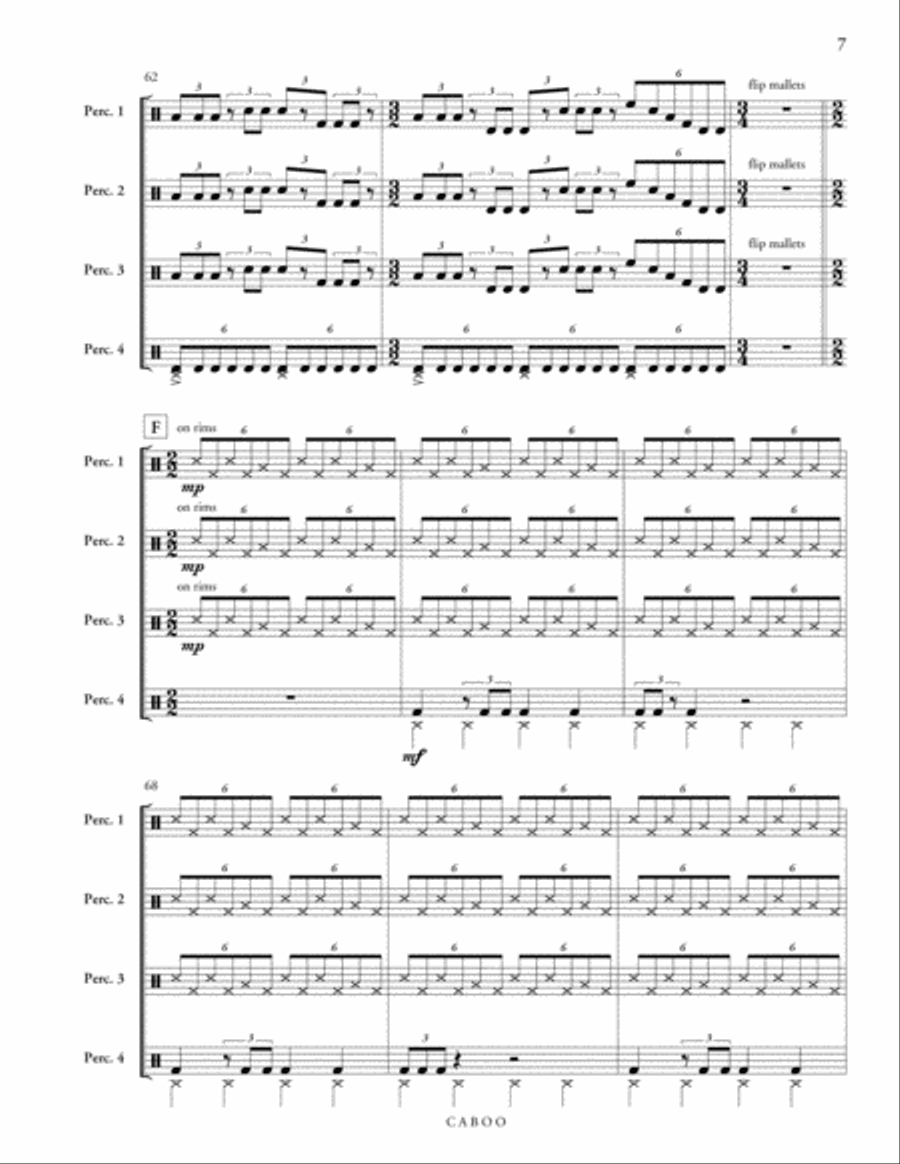 Caboo Percussion Ensemble scores gallery preview page 8