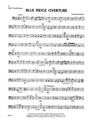 Blue Ridge Overture: 3rd Trombone
