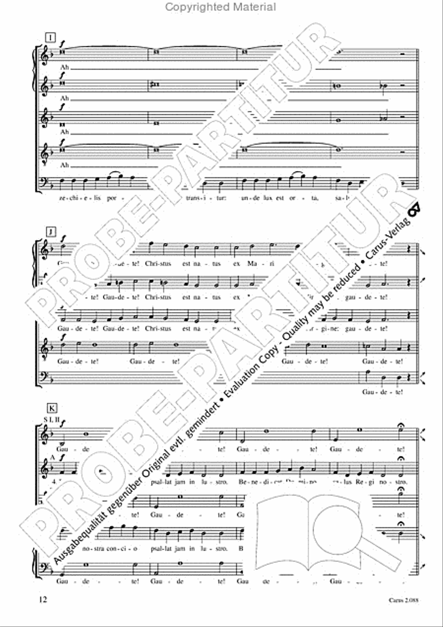Calmus Christmas Carols Choir scores gallery preview page 13