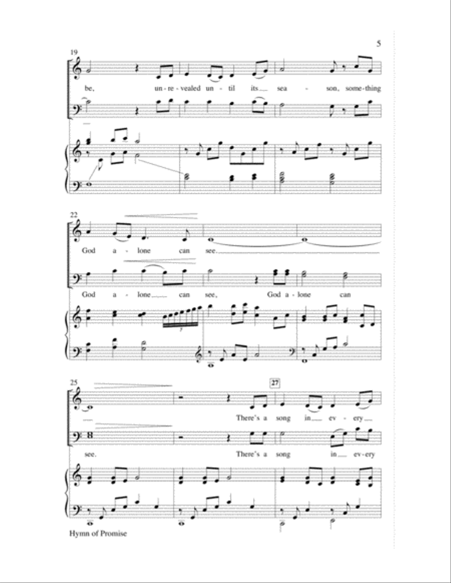Hymn of Promise 4-Part scores gallery preview page 5