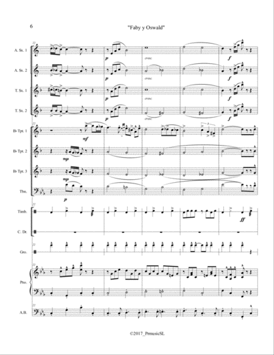 Faby y Oswald Jazz Ensemble scores gallery preview page 6