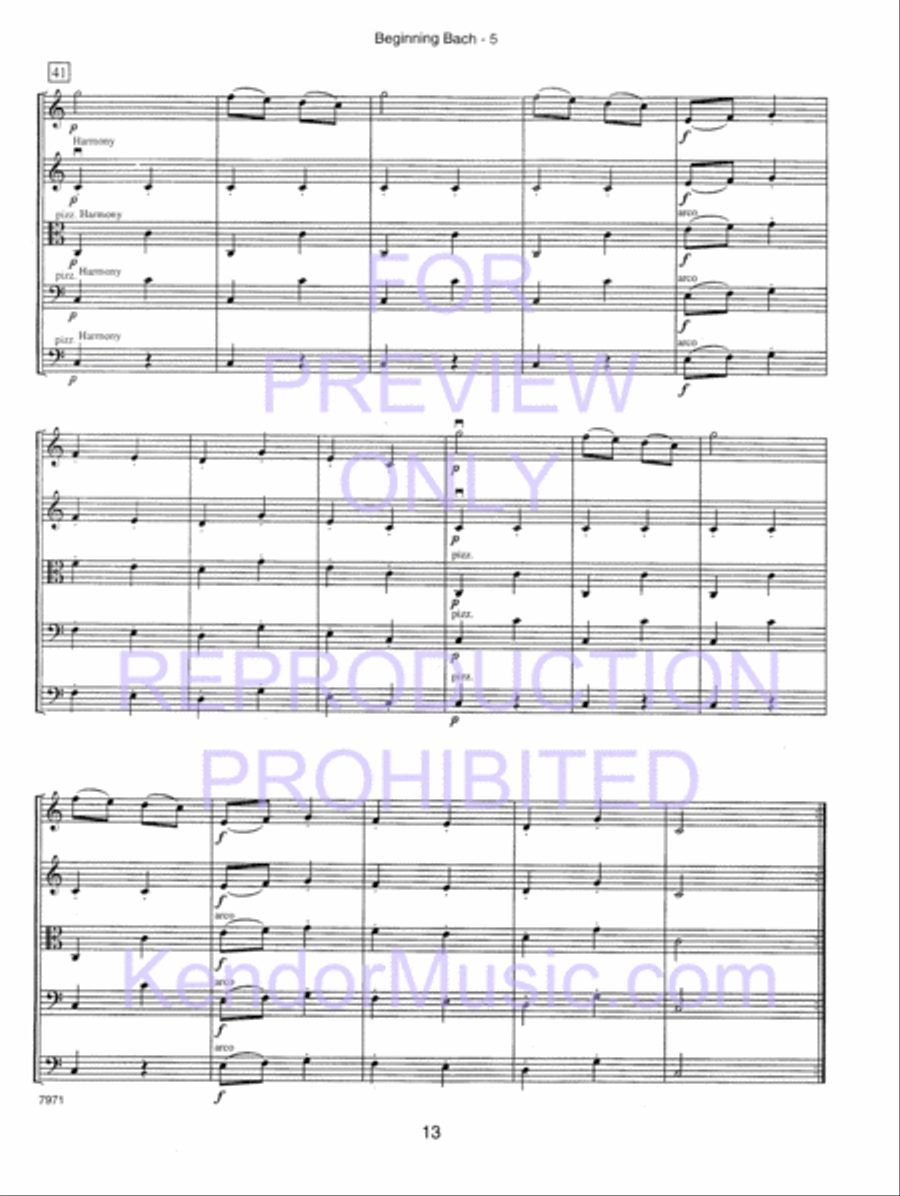 Kendor Concert Favorites , Volume 1 (Score) - with MP3s String Orchestra scores gallery preview page 18