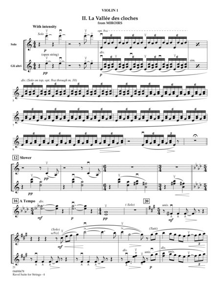 Ravel Suite for Strings - Violin 1