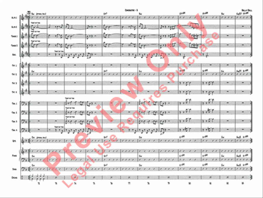Belly Roll (The Boy in the Tree) Jazz Ensemble scores gallery preview page 10