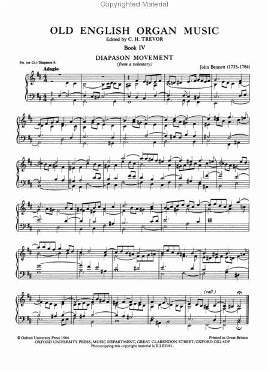Old English Organ Music for Manuals - Book 4 Organ Solo scores gallery preview page 2