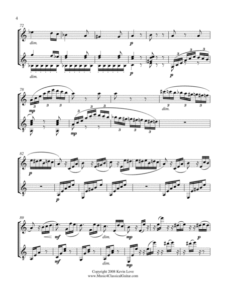Fur Elise (Flute and Guitar) - Score and Parts image number null