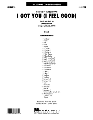 I Got You (I Feel Good) - Conductor Score (Full Score)