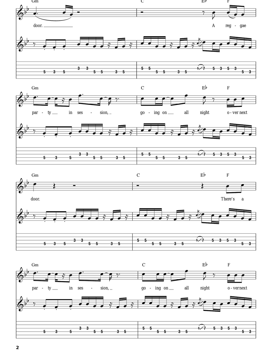 Party Next Door Party Next Door Acoustic Guitar scores gallery preview page 2