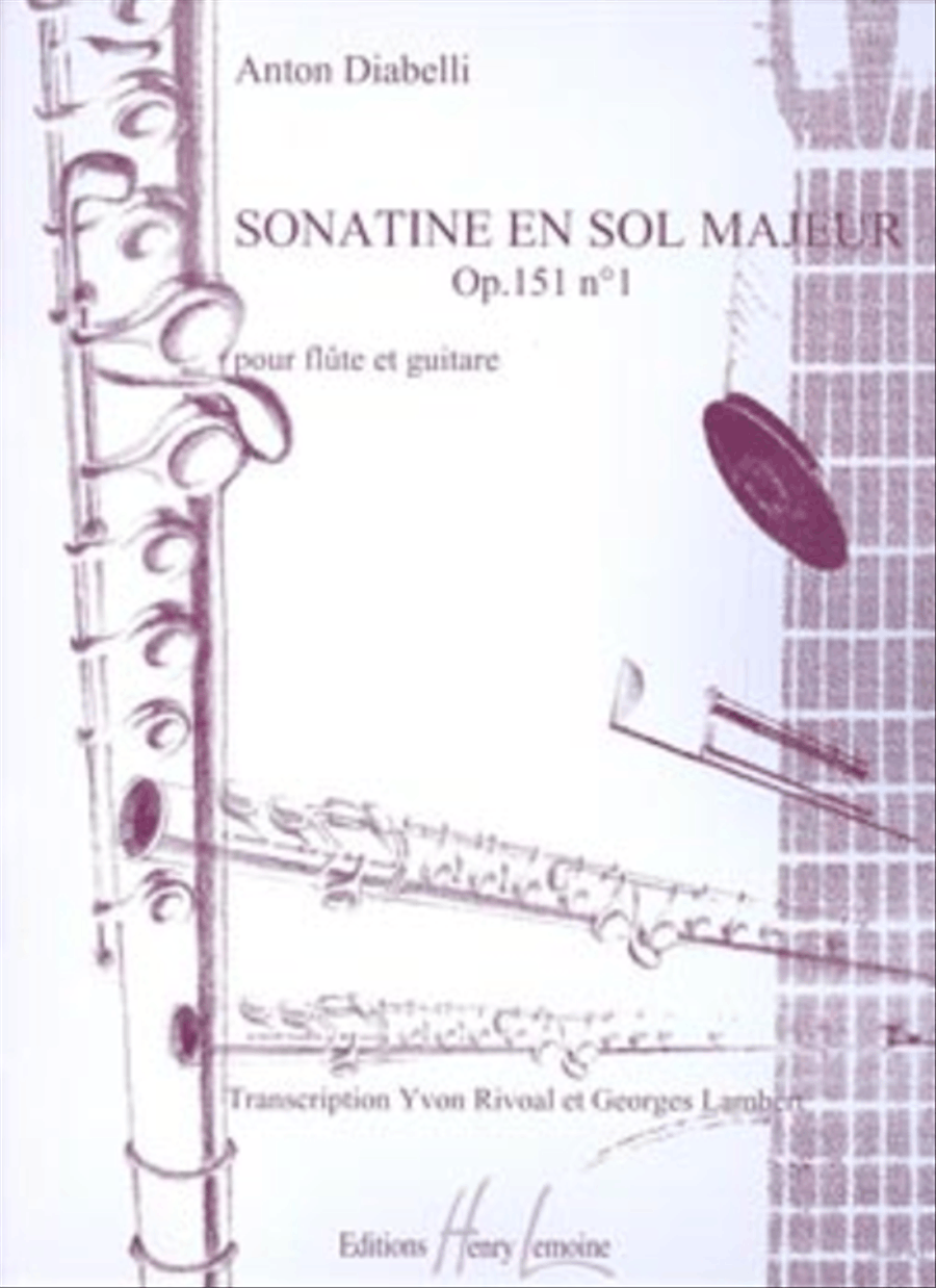 Sonatine Op. 151 No. 1 Flute scores gallery preview page 1