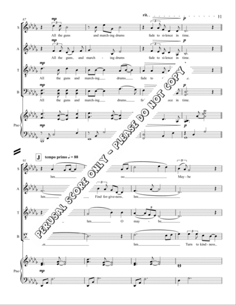Maybe SATB 4-Part scores gallery preview page 12
