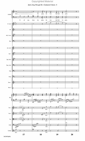 Spirit, Sing Through Me - Orchestral Score and CD with Printable Parts