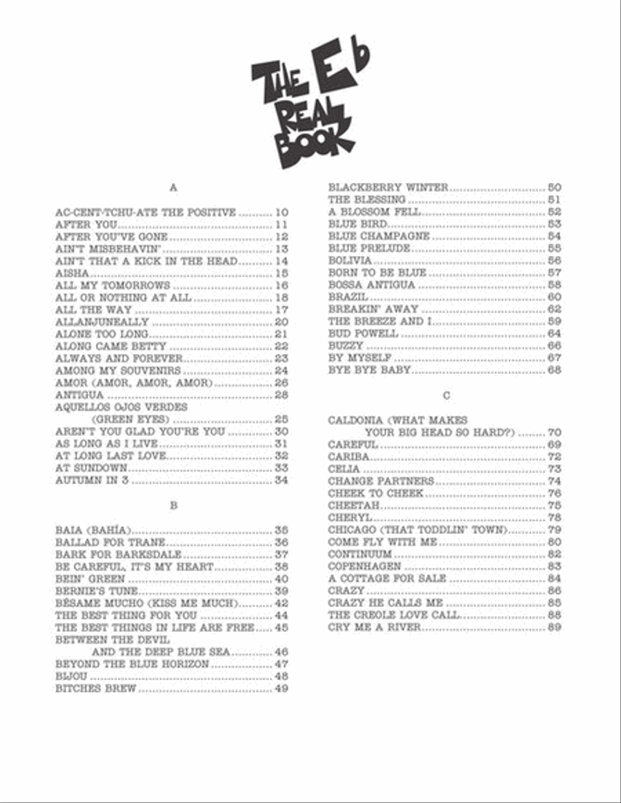 The Real Book – Volume III E-Flat Instrument scores gallery preview page 3