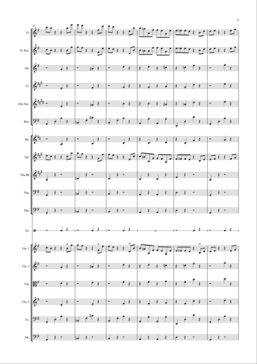 Dance of the Hours for School Orchestra Full Orchestra scores gallery preview page 5