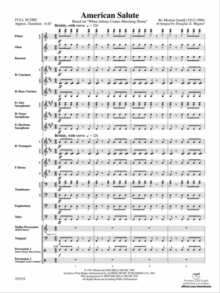 American Salute Concert Band scores gallery preview page 2