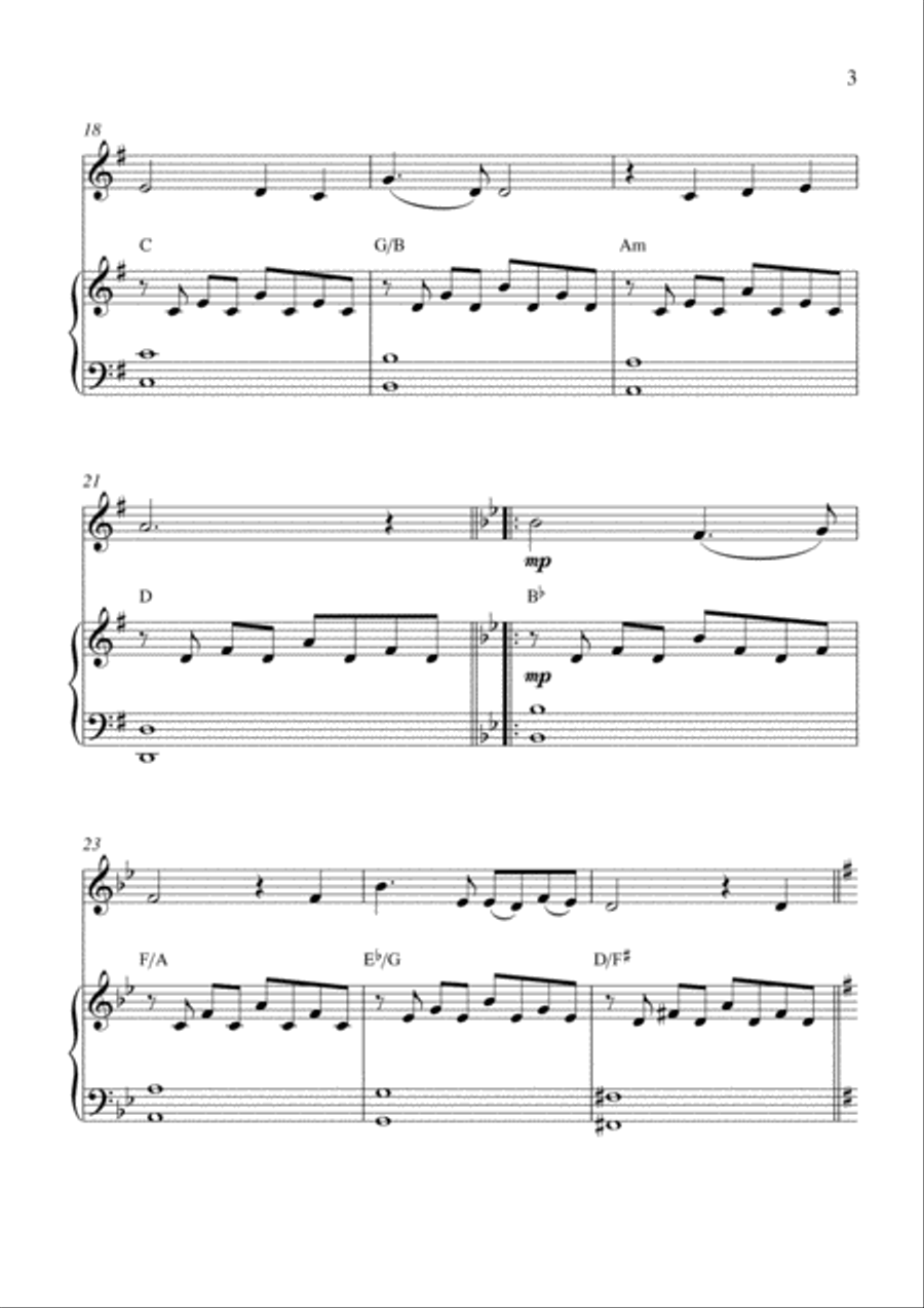 Walk Hand In Hand Walk Hand In Hand Piano scores gallery preview page 3