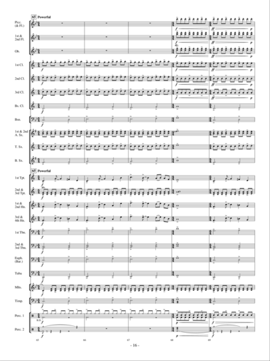 Sensei's Ride On The Cherry Blossom Express Concert Band scores gallery preview page 15