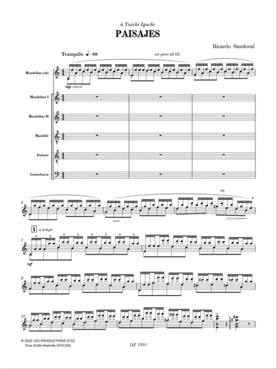 Paisajes Orchestra scores gallery preview page 2