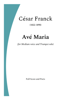 Book cover for Avé Maria - César Franck for Low Voice (Dm) and Trumpet Solo