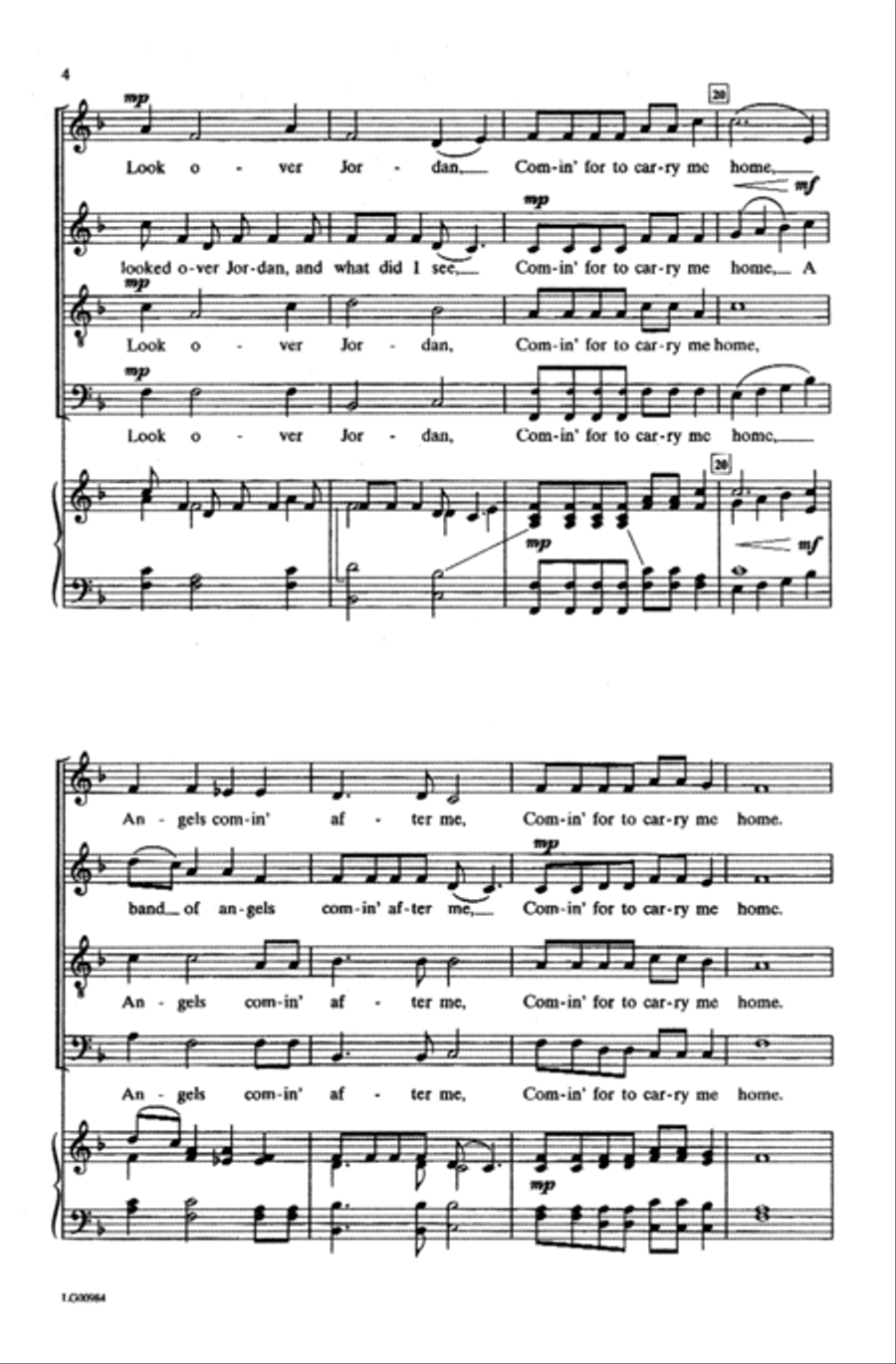 Swing Low, Sweet Chariot 4-Part scores gallery preview page 11