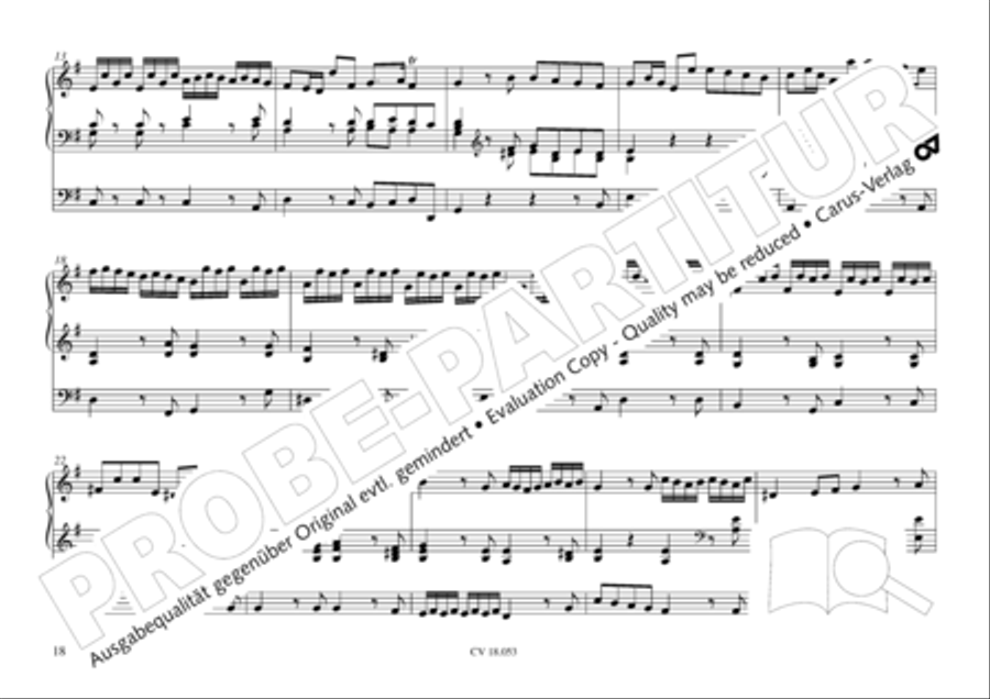 Das Husumer Orgelbuch von 1758 Organ Solo scores gallery preview page 19