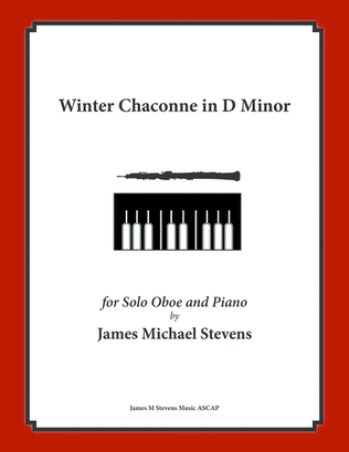 Book cover for Winter Chaconne in D Minor - Oboe & Piano
