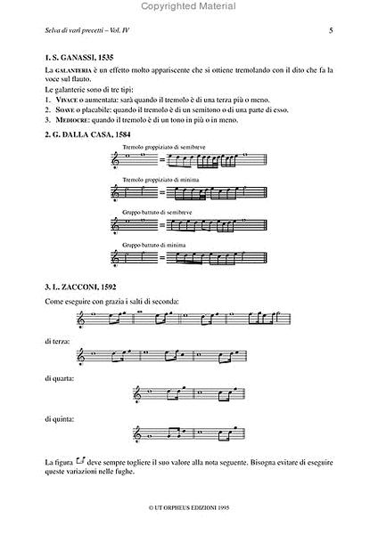 Selva di Vari Precetti. La pratica musicale tra i secoli XVI e XVIII nelle fonti dell'epoca - Vol. IV: L'ornamentazione piccola