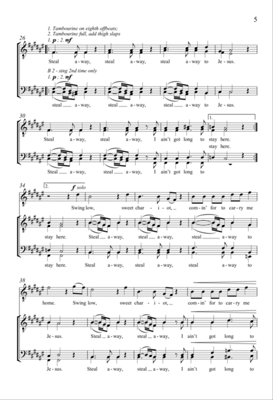 Yonder Come Day TTBB scores gallery preview page 4