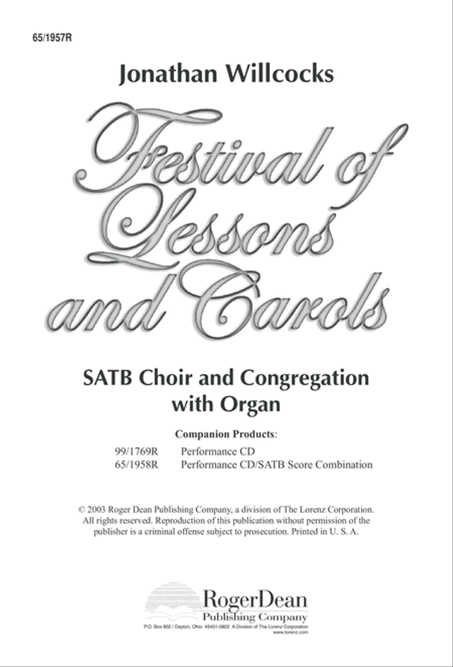Festival of Lessons and Carols 4-Part scores gallery preview page 2